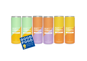 6 Pack Favorites Kombucha, 12 oz cans